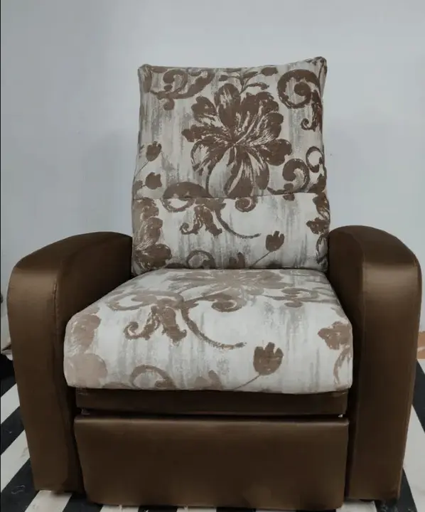 Sillón Tela Estampados Brazos Cuer